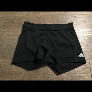 Adidas black tight shorts